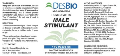 Male Stimulant (Dsrt556 Male Stimulant 8 30 18)